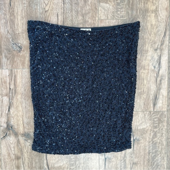 Haute Hippie Black Sequin Strapless Tube Top Size XS - Picture 4 of 10